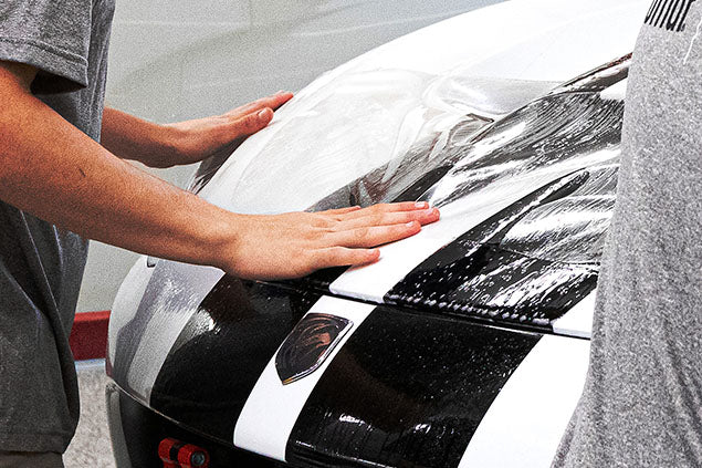 turbo applying a thin and virtual invisable layer of paint protection